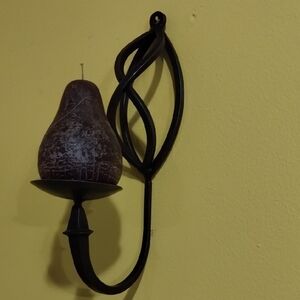 Elegant Black Wall Sconce Candle Holder